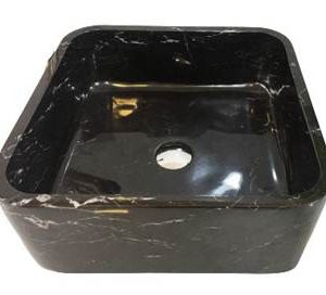 Lavabo đá đen – vuông mỏng