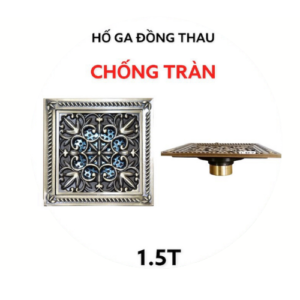 HỐ GA ĐỒNG THAU CHỐNG TRÀN HOA VĂN