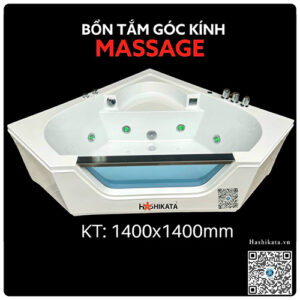 BỒN TẮM GÓC KÍNH MASSAGE