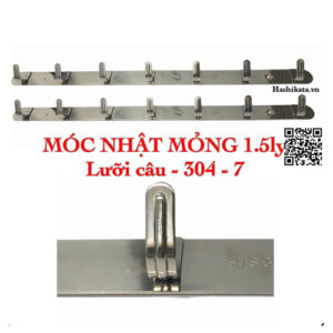 MÓC NHẬT LƯỠI CÂU MỎNG 1.5 LY-304- MÓC 7