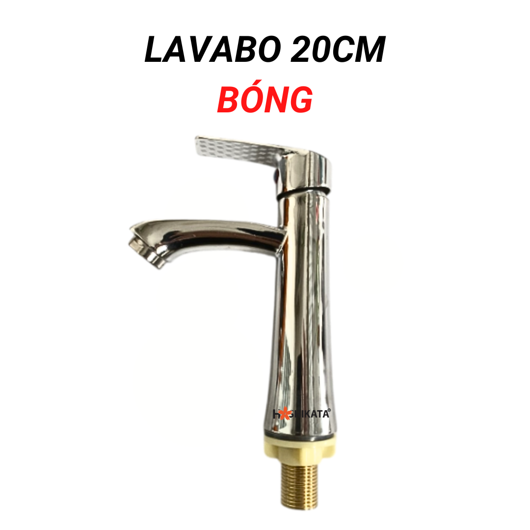 VÒI LAVABO LẠNH 20CM BÓNG