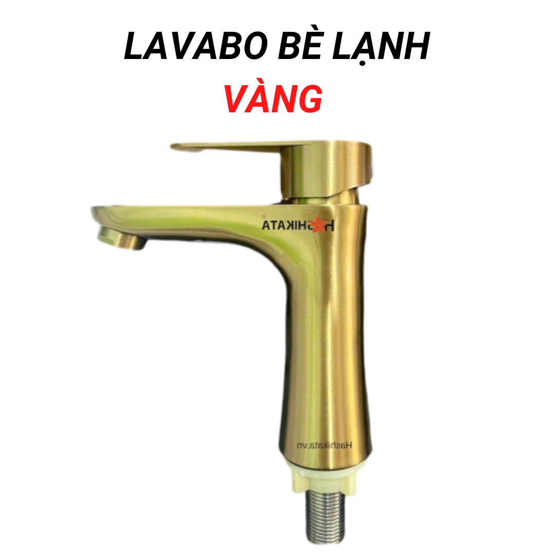 VÒI LAVABO BÈ LẠNH VÀNG